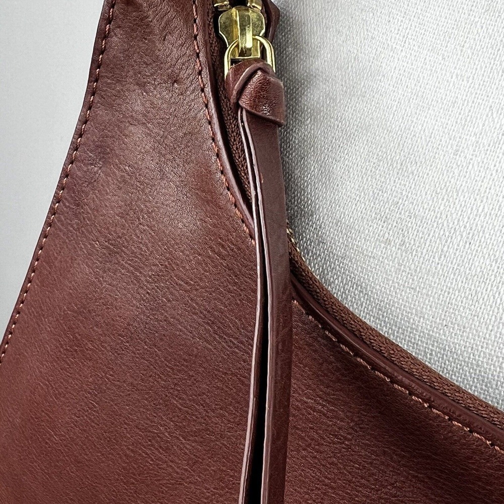 C&C California Women's Brown Leather Shoulder Tote Bag - Picture 6 of 16